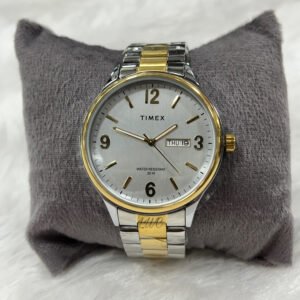 Timex Men Analog Silver Round Brass Dial Watch- TWEG18422