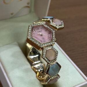 TIMEX Fria Women Pink Hexagon Dial Analog Watch - TWEL17903